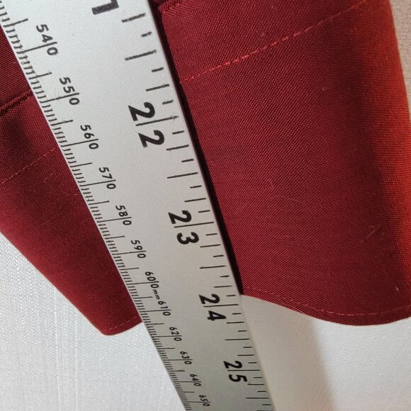 Concept Claiborne Mens Dress Shirt Button Down Long Sleeve Sz15.5 34/35 Burgundy - Picture 8 of 11